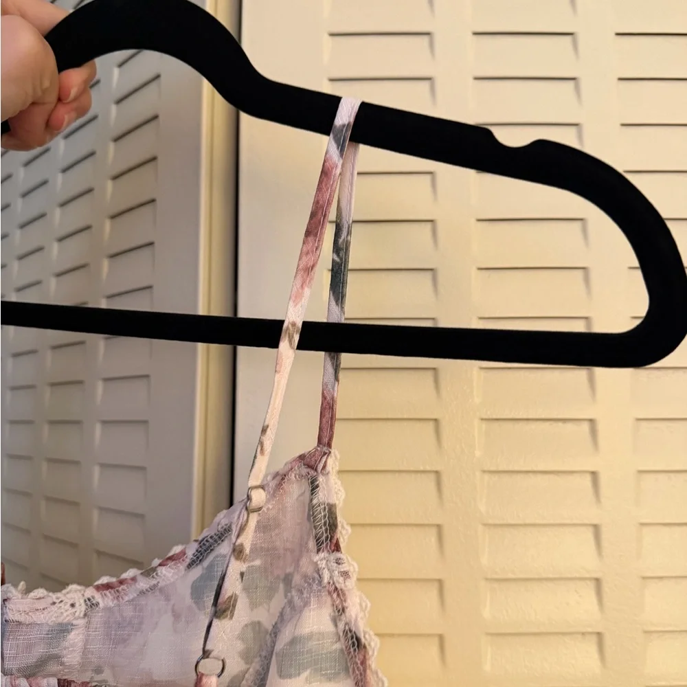 Cider Floral Cottagecore Lace Trim Maxi Dress NWT Size M - Picture 8 of 10